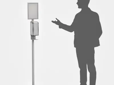 hand sanitizer stand 3D model
