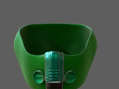 Gas mask helmet 3d model scifi Low-poly  Low-poly 3D model 229