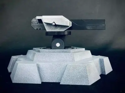 Custom Sci Fi Stationary Railgun 3D print model