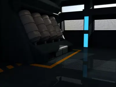 Sci Fi Interior 3D model