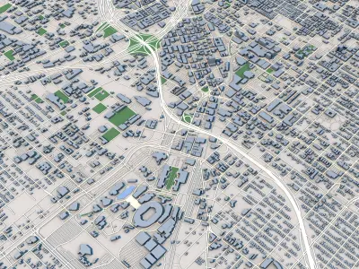 Dallas City Texas United States 3D model