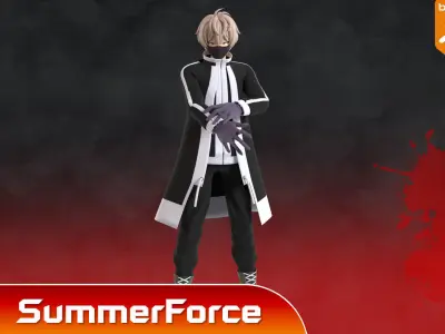 Jin Kougasaki  - TOUGEN ANKI 3D model