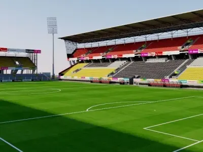 Stadium 1 fictional Low-poly 3D model