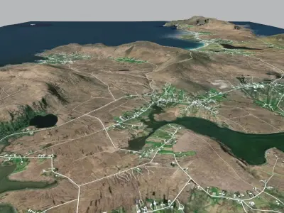 Achill Island Ireland 3D model