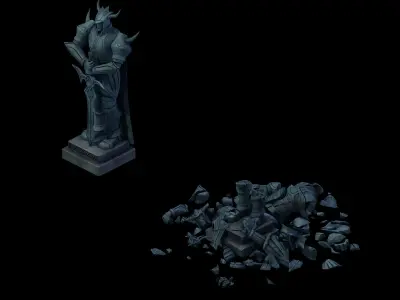 Wicked Creator - Guardian Statue 01 3D model