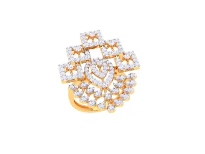 Women Ring  Render 3dm STL OBJ FBX Details 3D print model 406