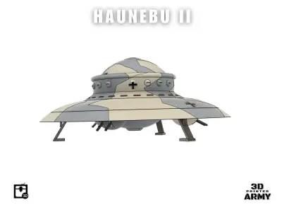 German WW2 UFO - Haunebu 2 - STL files 3D print 3D print model