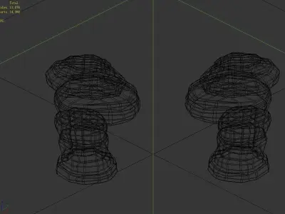 Desert - Mountain - Wind Stone 11 3D model