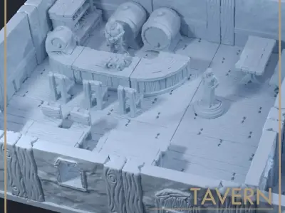 Tavern set for DnD game 3D Model Pack