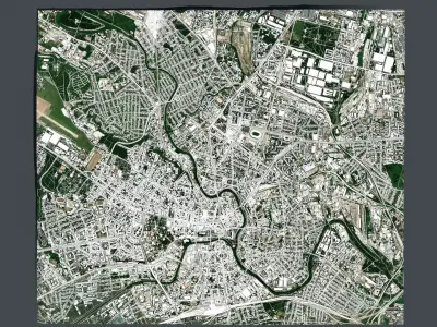 Cityscape  Kharkiv Ukraine 3D model