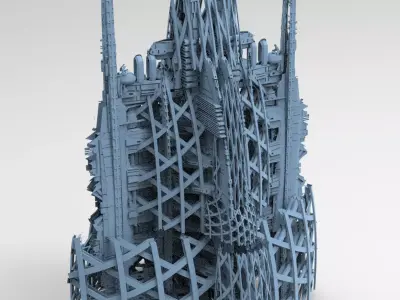 Planet side corporation tower  3D model