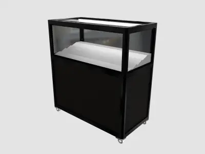 Glass Table Showcase 2 3D model