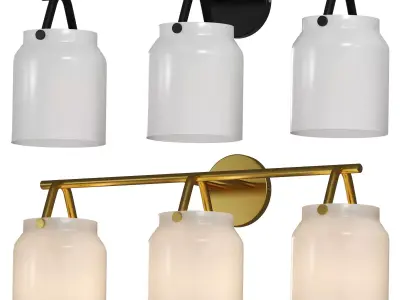 Henry 3-Light Sconce by West Elm 3D model
