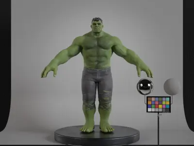 The Incredible Hulk Low-poly 3D model