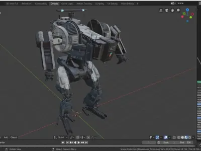 War Robot Character R03 3D model