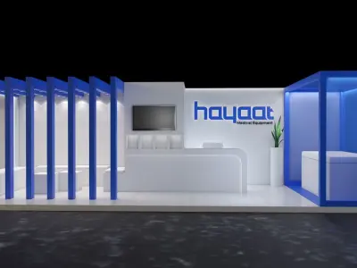 Exhibition Booth- 001 3D model