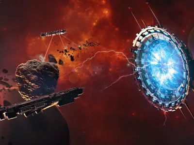 Sci-Fi Star Gates Type 03 PBR Low-poly 3D model