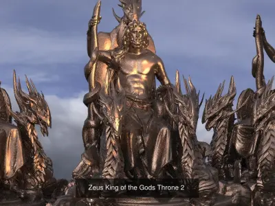 Zeus Collection different statues 3D Model Pack