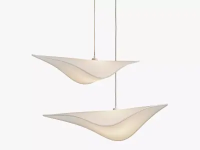Horizontal Leaf Lamp 3D model