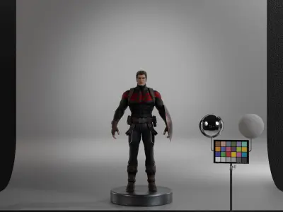 Captain Hydra Low-poly 3D model