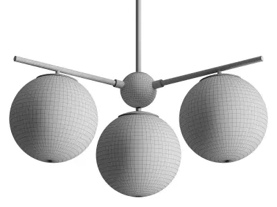 Tier Bubble Chandelier 3D model