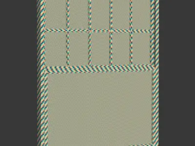 Rectangle windows  Low-poly 3D model