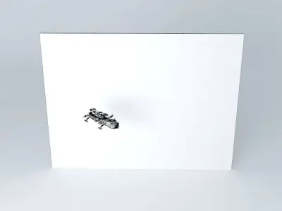 Battle Space Frigate LIGHT SPEED with Spacewolf and Neptune Free 3D model