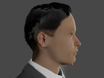 Business Man - Game Ready Rigged Character model Free low-poly 3D model