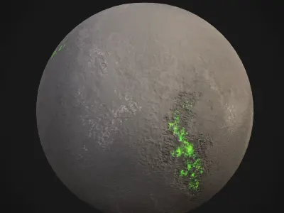 Stylized Planets 03 Low-poly 3D model