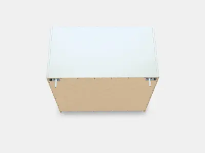 GURSKEN Chest of 3 drawers Low-poly 3D model