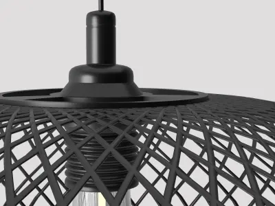 LUFTMASSA pendant light made of wire mesh 3D model
