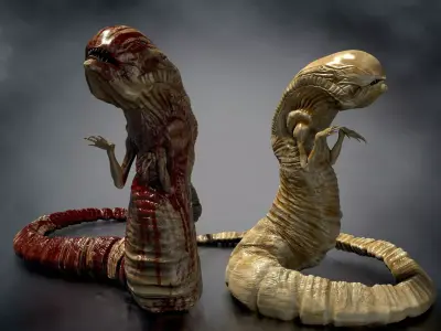 Chestburster  Low-poly 3D model