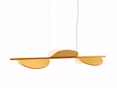 almendra linear suspension lamp by FLOS 3D model