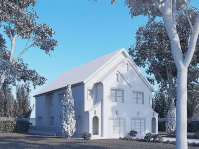 Brick House 3D model