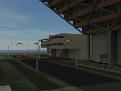 City block Bratislava - LOW POLY Low-poly 3D model