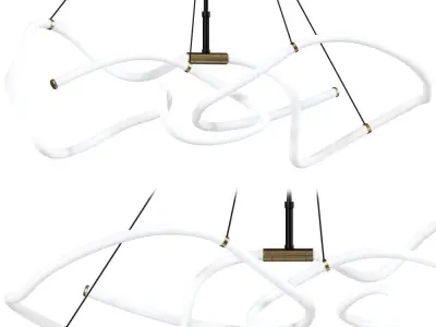 Ghost Chandelier Mini Neon 3D model