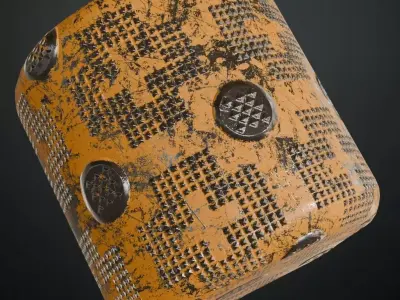 Weared Metal Plate PBR Seamless Texture