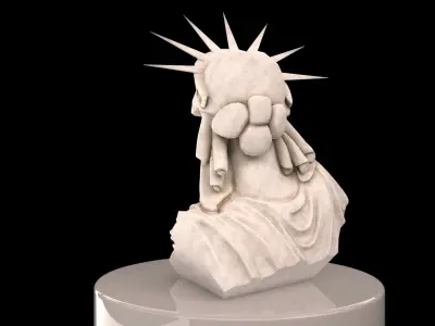 Statue of Liberty LowPoly Low-poly 3D model