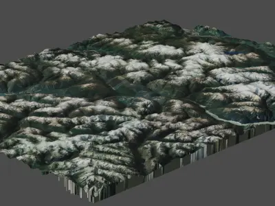 mountain landscape 3D model