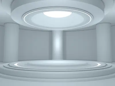 Sci Fi Room Low-poly 3D model buy