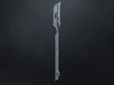 11 Hard Surface SUBD Scifi Radio Antennas 3D model