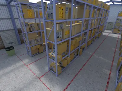 Warehouse Version 1 Low-poly 3D model