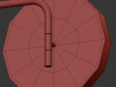 Reel K wall light with shade 3D model