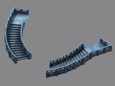 Moon City - Stairs 3D model