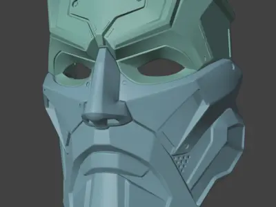 Zeus Mask Cosplay STL 3d print file 3D print model
