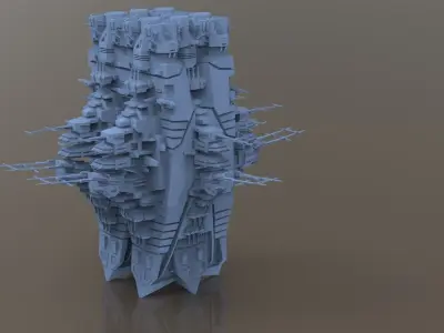 Space Station laboratory 2 3D model