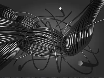 Strands of cable for ARM 3D model