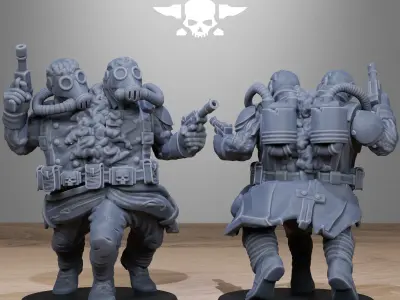 GrimGuard Radioactive Mutants 3D print model