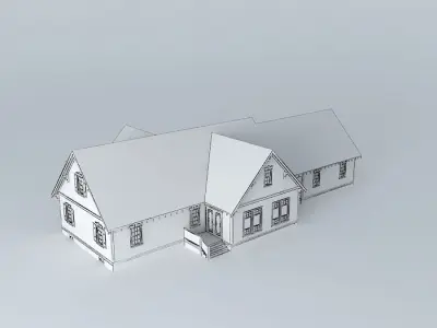 Colonial Craftsman House Free 3D model