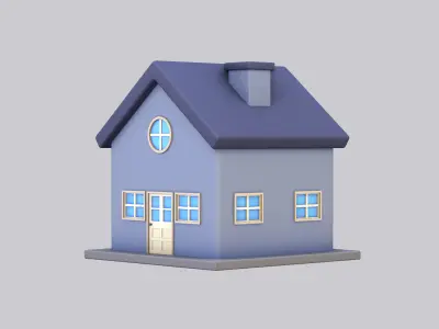 House Cartoon Low-poly 3D model purchase